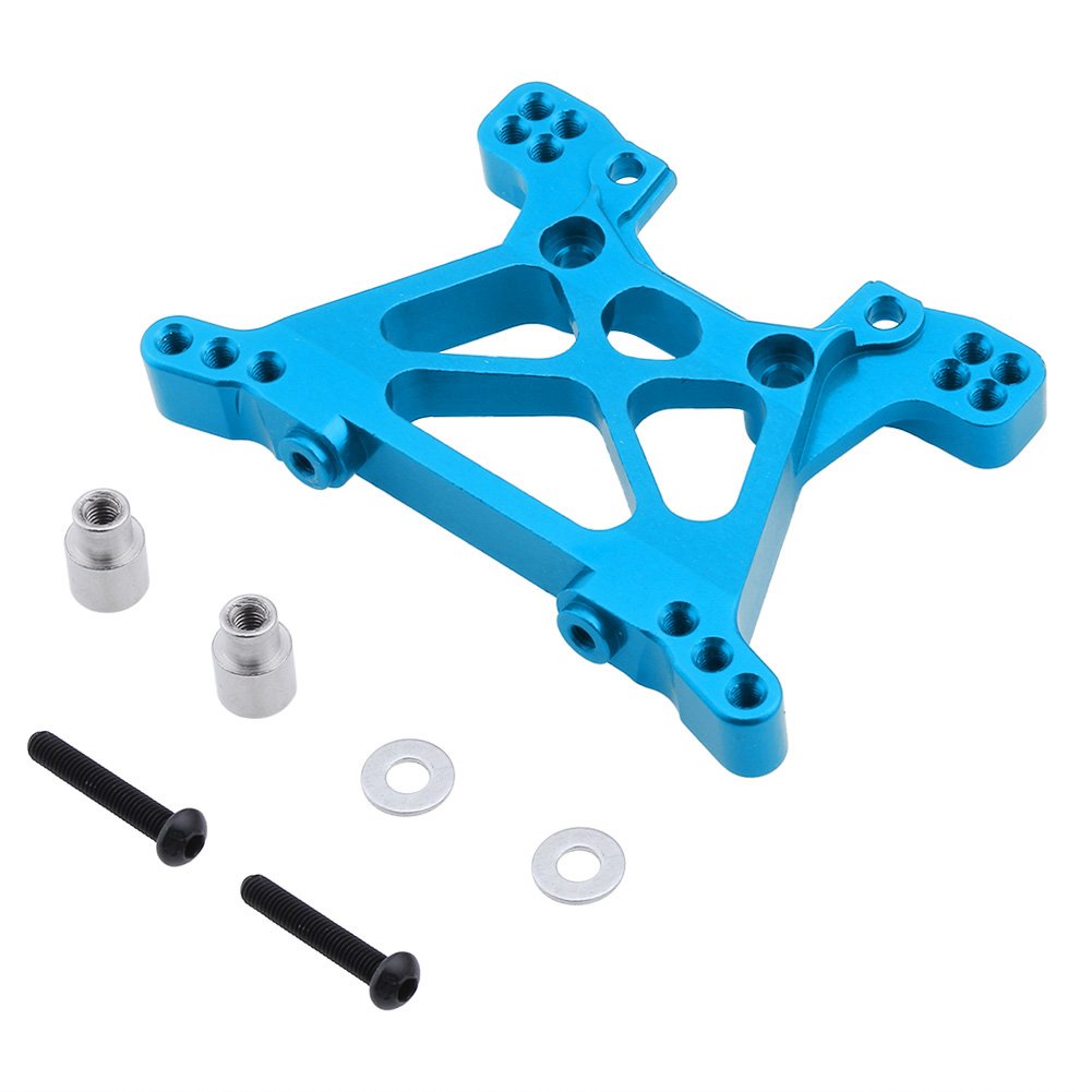 HobbyPark Aluminum Front Shock Tower for Traxxas 1/10 Slash 4x4 Hop Up Parts Replacement of 6839 Blue