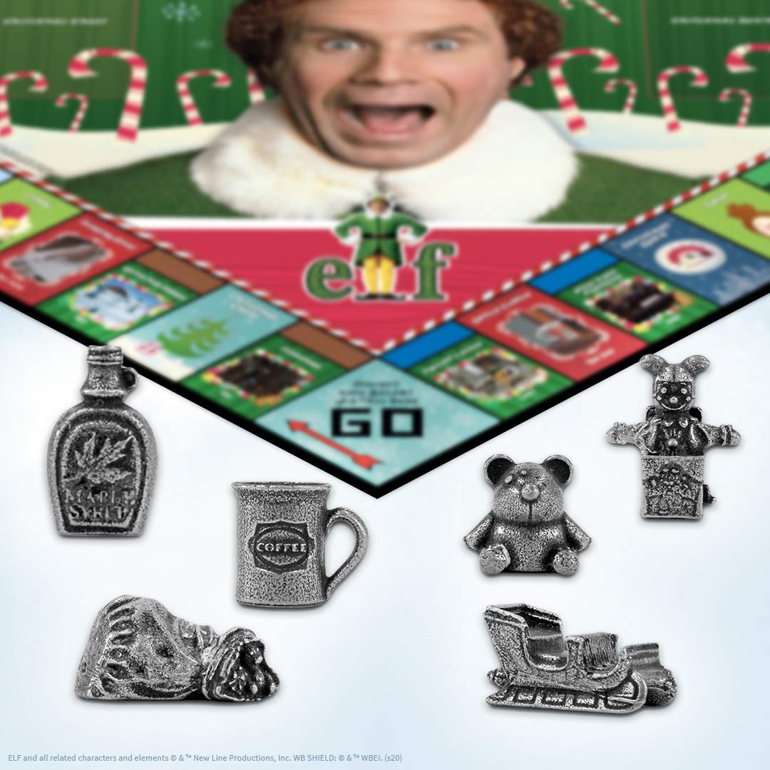 Monopoly Elf | Based On Christmas Comedy Film Elf | Collectible Monopoly Game Featuring Familiar Locations And Iconic Moments |