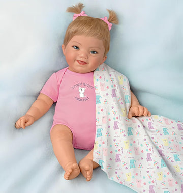 The Ashton-Drake Galleries Down Right Purr-Fect Down Syndrome Awareness Lifelike So Truly Real Baby Girl Doll Weighted Fully Pos