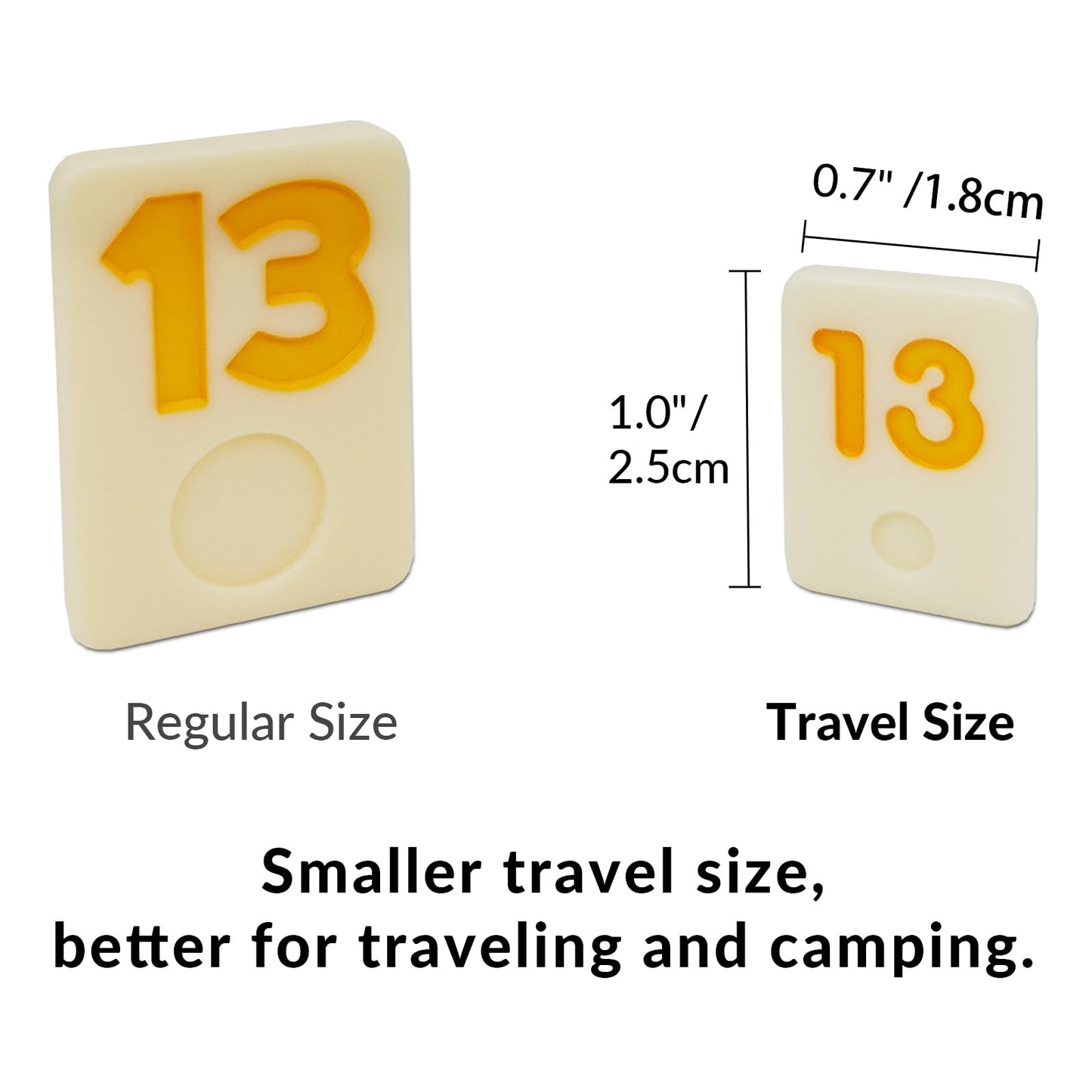 uvcany Travel Rummy Cube Set - 106 Wooden Game Tiles with 4 Racks, Portable Case, Classic Family Board Game, White/Brown/Yellow