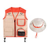 ECOMISTIQ Kids Explorer Costume Set Vest and Hat Dress up for Children Boys Girls red| Other Educational Toys| |Toys & Hobbies