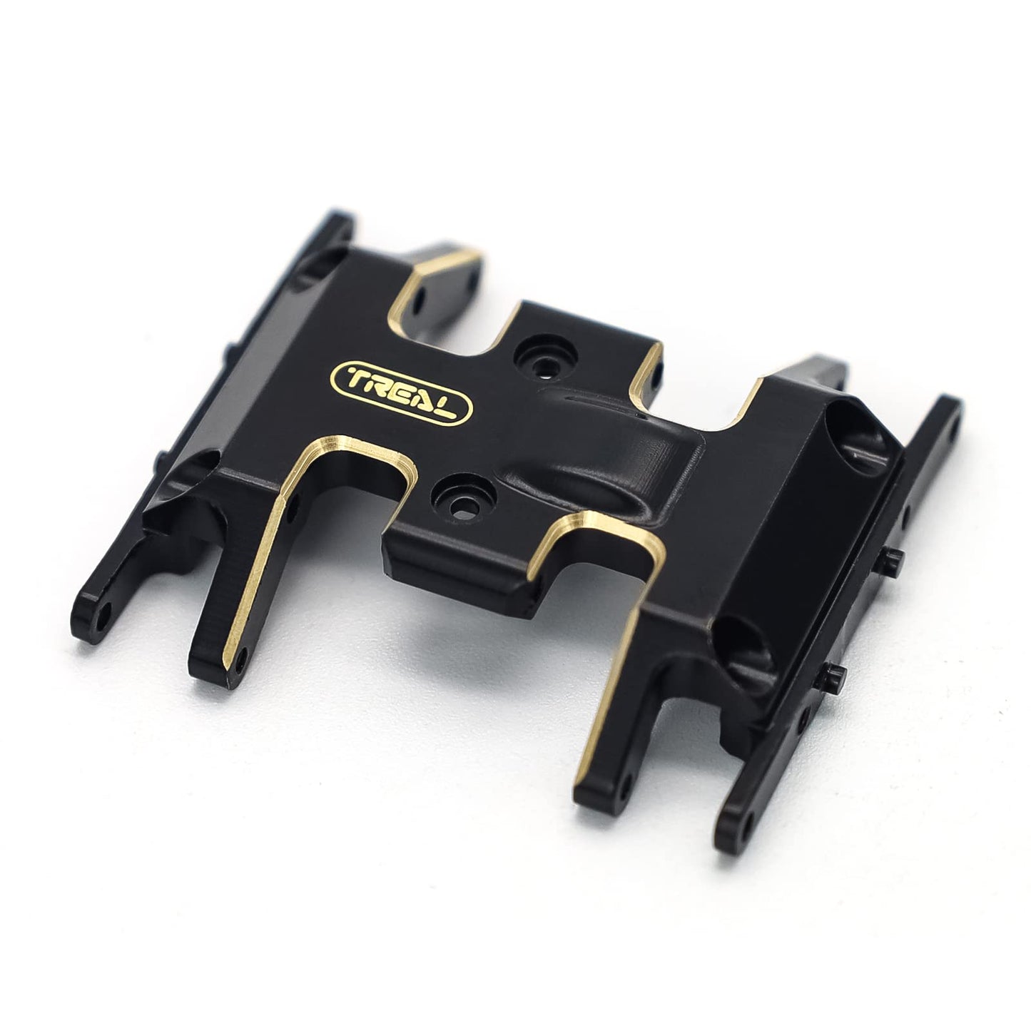 TREAL Brass Skid Plate Center Gear Box Mount for Axial SCX24 Deadbolt C10 Gladiator Bronco