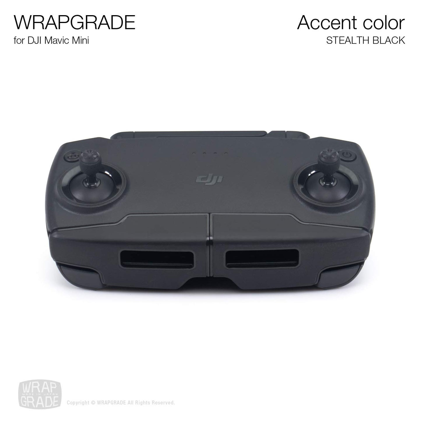 Wrapgrade Skin Compatible With Dji Mavic Mini | Accent Color (Stealth Black)