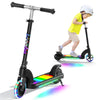 Anhao Electric Scooter For Kids Ages 6-12 (Mainly 6-10),Electric Scooter With Adjustable Height, Flash Wheel, Suitable For Weigh
