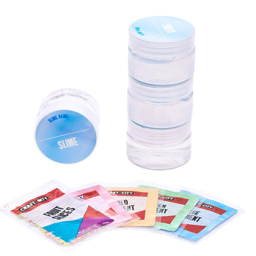 Craft City Karina Garcia Diy Clear Slime Kit | 4 Pack | Pre Made Slime | Ages 8+
