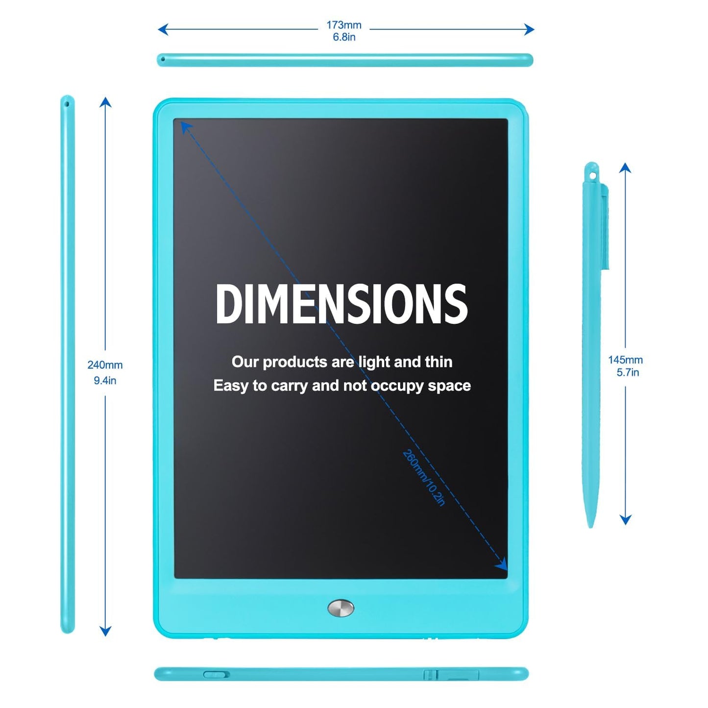 Eoocoo Toys For Ages 3-6, Drawing Board, 10 Inch Lcd Writing Tablet, Electronic Drawing Tablet, Boy Birthday Gift, Kids Toys, Dr