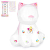 Kids Piggy Bank, Unbreakable Piggy Bank Cute Cat Piggy Bank Plastic Coin Bank With Diy Stickers Practical Gifts, Birthday For Ki