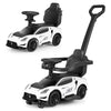 OLAKIDS 3 in 1 Ride on Push Car, Licensed Maserati Baby Sliding with Removable Parent Control Handle, Universal Wheels, Safe Gua