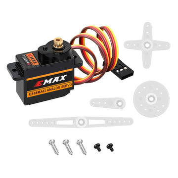 Hawk'S Work Micro Servo 9G, Metal Geared Motor Kit For Robot Arm Rc Plane Helicopter Car Boat, Stem & Raspberry Pi Project (Emax