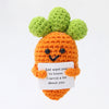 Mmnhjhut Funny Mini Positive Potato,3 Inch Positive Crochet Carrot Toy,Soft Wool Knitting Toy With Positive Card For Friends, Pa