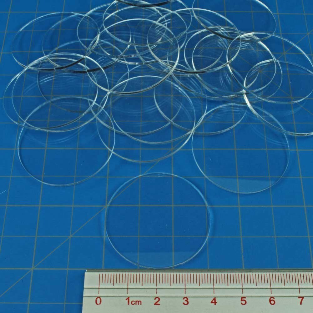 Litko Clear Round Miniature Bases | 1.5Mm Thick | Circular Figure Stands For Wargaming Boardgaming And Collectible Figures (25 Count Pack, 40Mm)