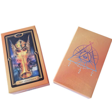 Jamron 78Pcs/Set Tarot Cards Deck Board Future Telling Divination Game English Edition Easy Gildedsn07408