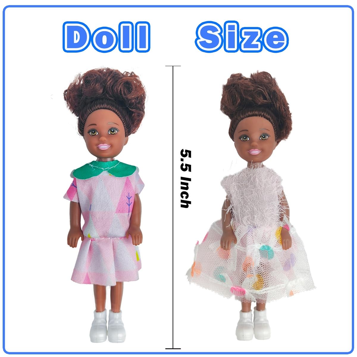 Chioldilly Interactive Family Toy Fun Action Figures Set, Imaginative Educational Family Doll Play, For Kids 3+(Editions E)