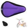 Liyamobu Kids Gel Bike Seat Cushion Cover For Boys & Girls, 9''X6'' Breathable & Extra Soft Memory Foam Children Bicycle Saddle