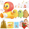 Lustermoon 4 Pcs Baby Toys Musical Duck Crawling Baby Toys Set With Music & Light, Early Learning Educational Toy For Babies 12