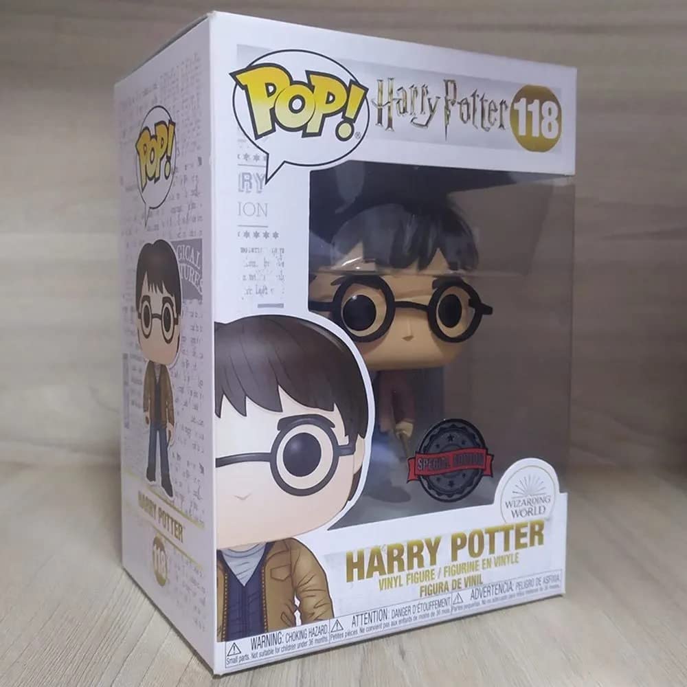 Funko Pop Harry Potter - Harry with Two Wands Vinyl Figure - Multicolor - Exclusive Model FU47345