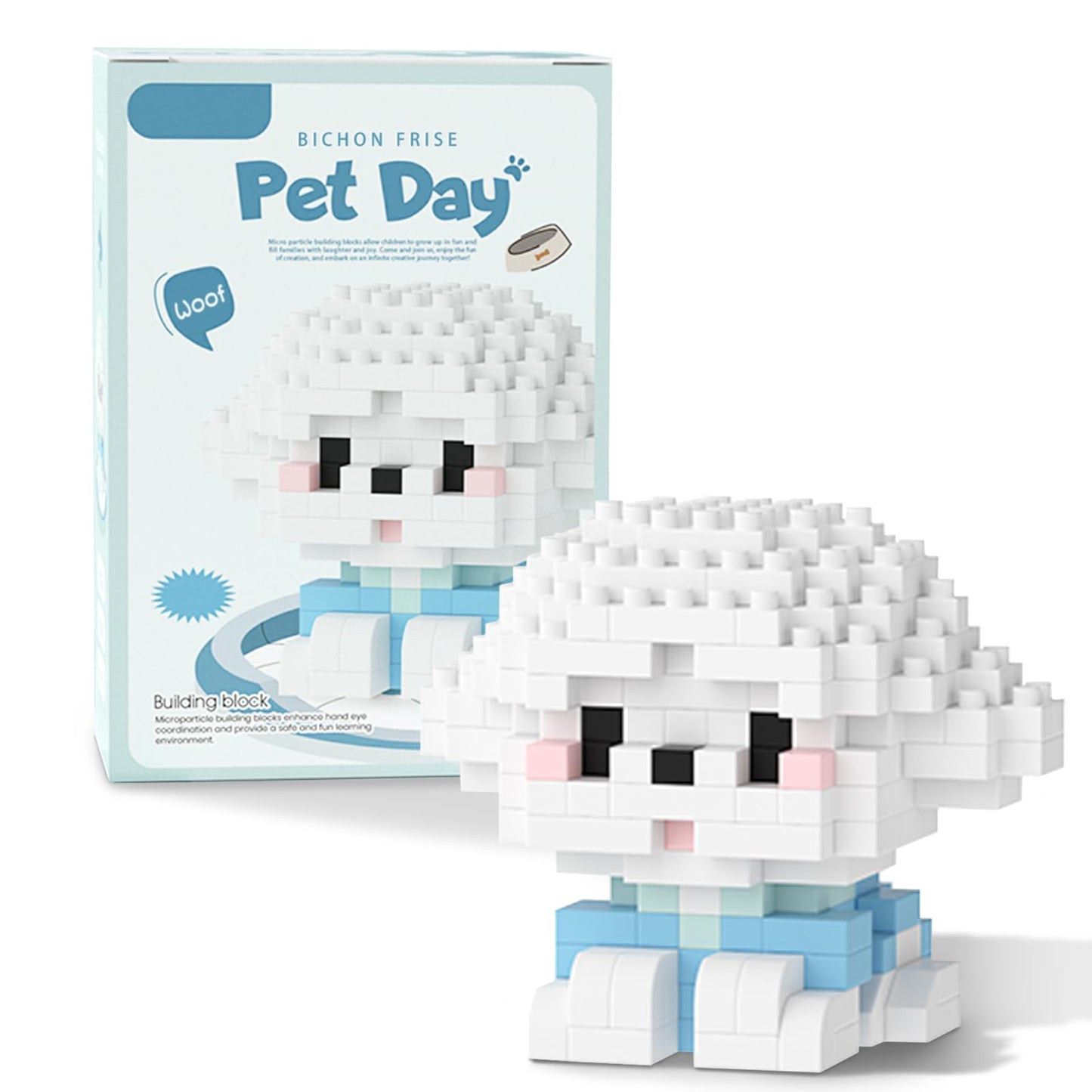 Scosloo Micro Mini Building Blocks Dog Series, Animals Model Toy Party Favors For Kids, Creative Building Blocks Toys, Birthday