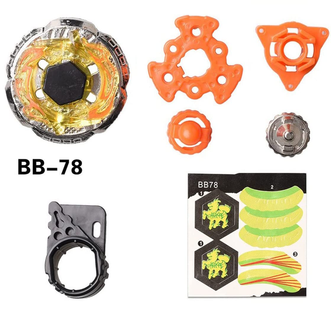 Gyros 6 Pack Bey Burst Battling Tops Metal Fusion Starter Set With Stickers Two Launchers