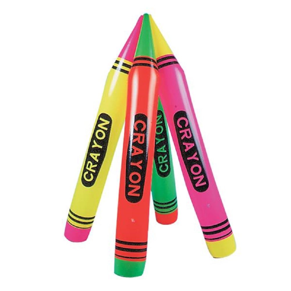 Rhode Island Novelty 44 Neon Crayon Inflate - One Piece