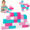 Liberty Imports 24 Pcs Giant Blocks For Toddlers, Set Of Plastic Large Building Blocks For Kids Creative Play, Big Stacking Bricks For Children, Kids (Pastel Colors)