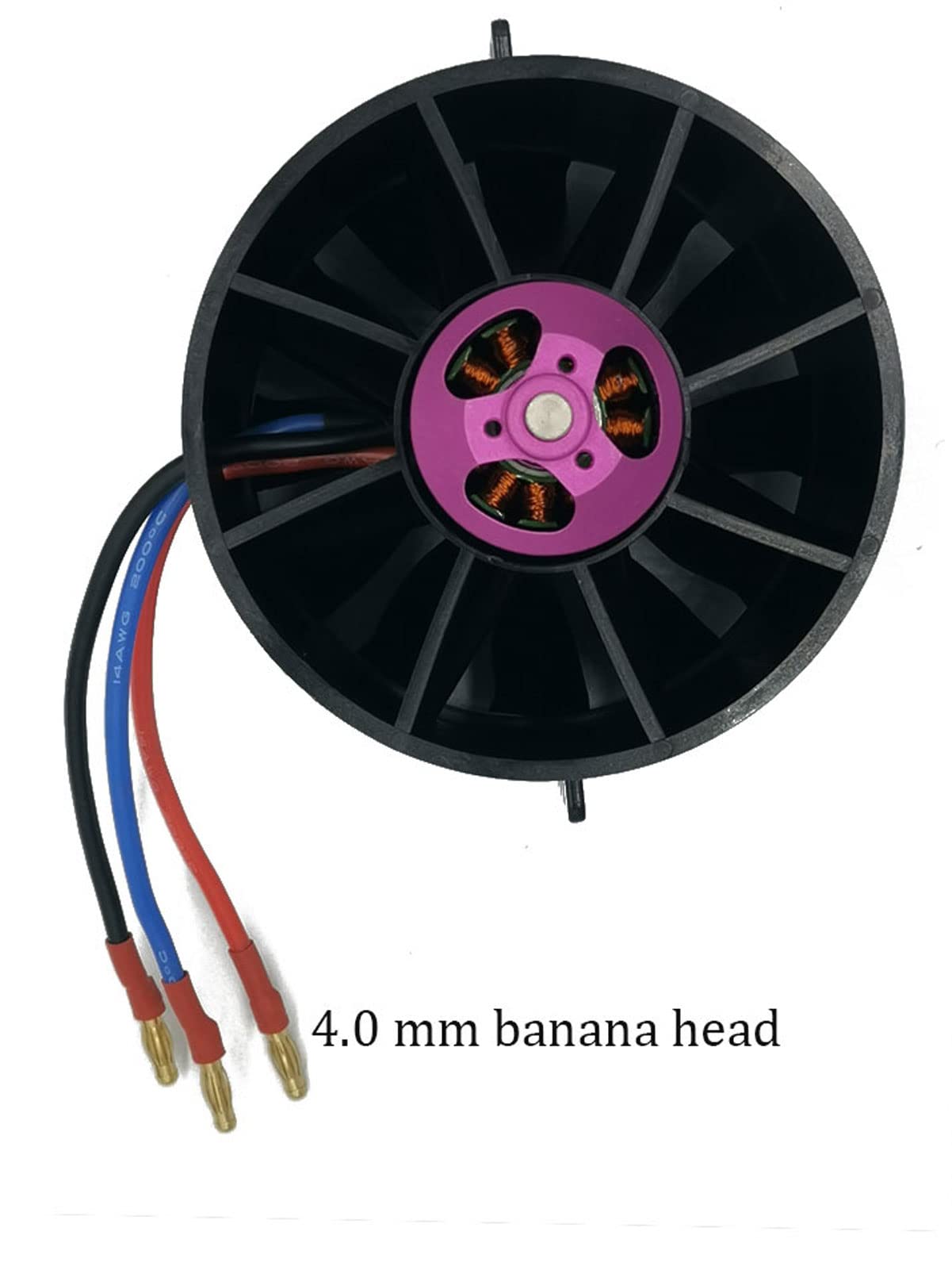 DD 90mm EDF 12 Blades Ducted Fan with 1450KV RC Brushless Motor Balance Tested for EDF 6S RC Jet Airplane