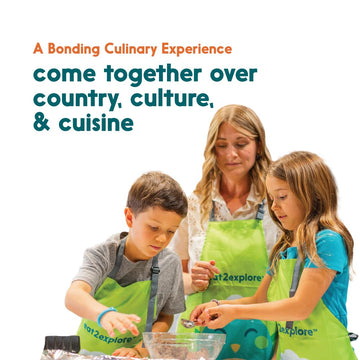 eat2explore Cooking Kits for Kids - 16 Pcs Educational Set with Global Ingredients, Recipe Cards, Explore Ireland Theme, Ages 5+