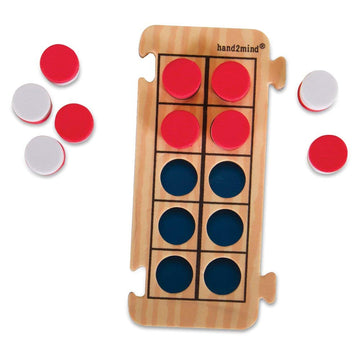 hand2mind Foam RekenRods Ten Frame Boards, 40 Math Counters, Light Foam Color, Model 85225, Subitizing Math Games for Kids