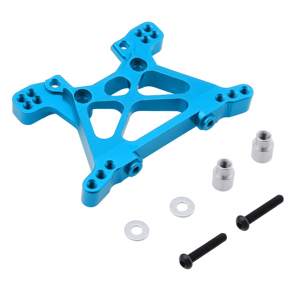 HobbyPark Aluminum Front Shock Tower for Traxxas 1/10 Slash 4x4 Hop Up Parts Replacement of 6839 Blue