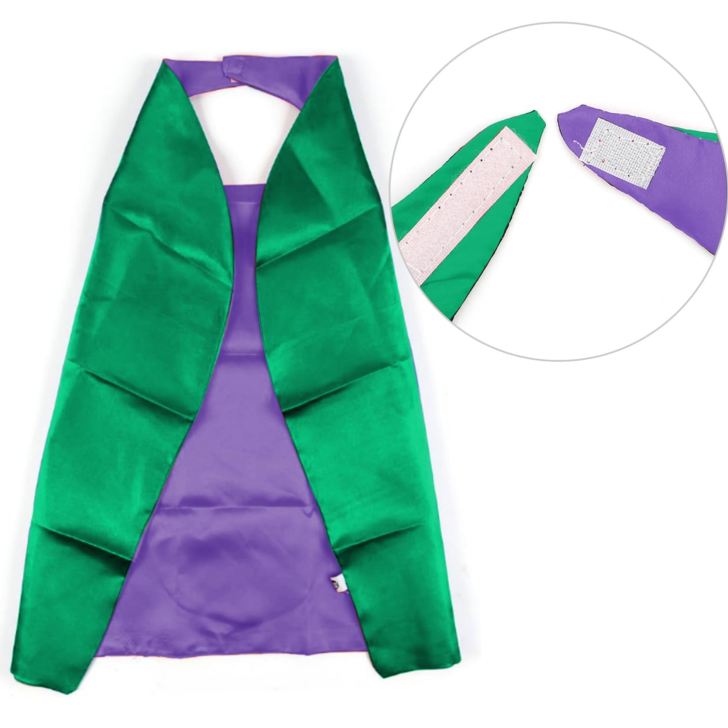 Mizzuco Superhero Capes For Kids Cloak With Mask Halloween Costumes And Party Dress Up 2Pcs(Black+Green