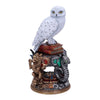 Nemesis Now Harry Potter Hedwig Figurine, Collectible Resin Owl Statue With Howarts House Emblems And Books, And Home Decor For Harry Potter Fans