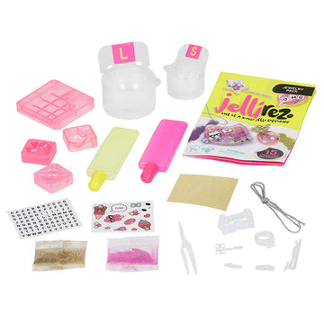 Jelli Rez Sweets Jewelry Pack - Quick & Easy DIY Resin Inspired Craft Activity Kit for Kids Ages 7 & Up, Multicolor (10876)