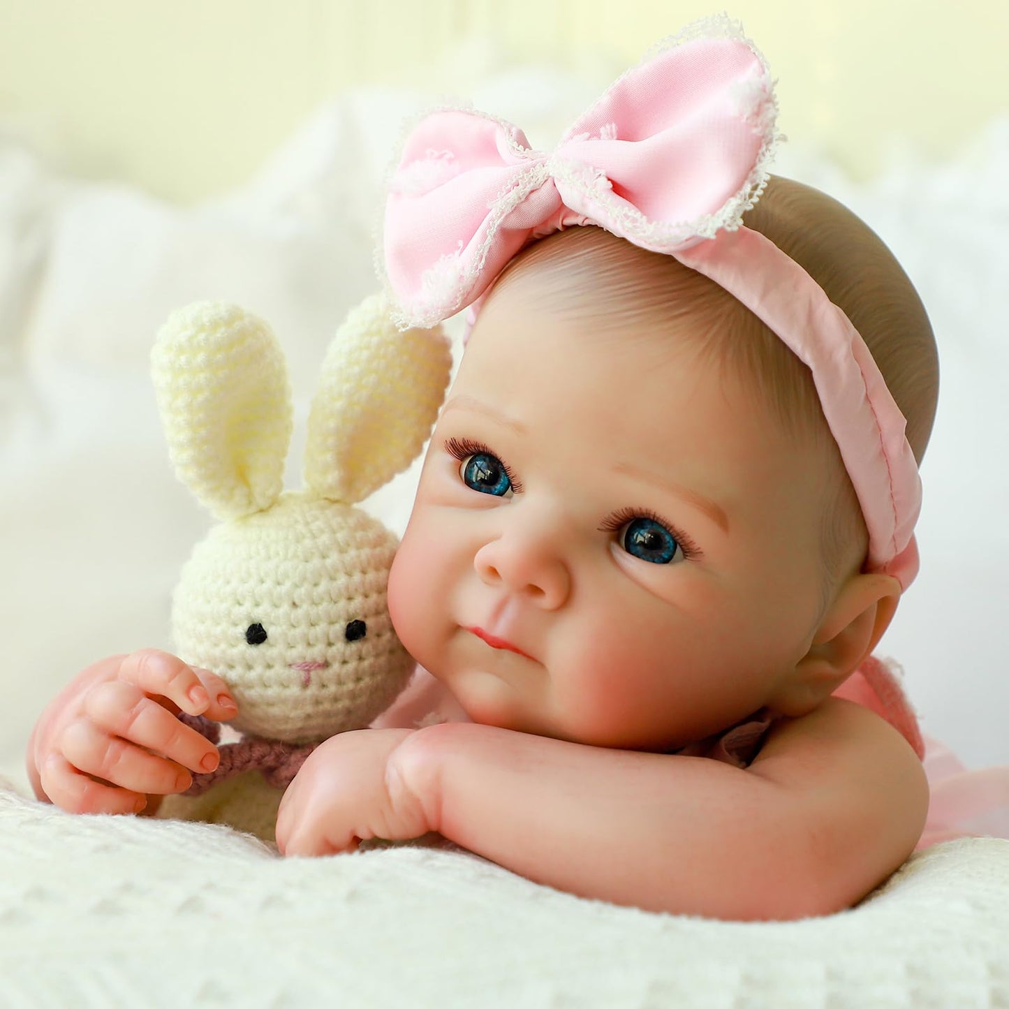 Ksbd Lifelike Reborn Baby Dolls - 20 Inch Cute Realistic Silicone Baby Girl Doll