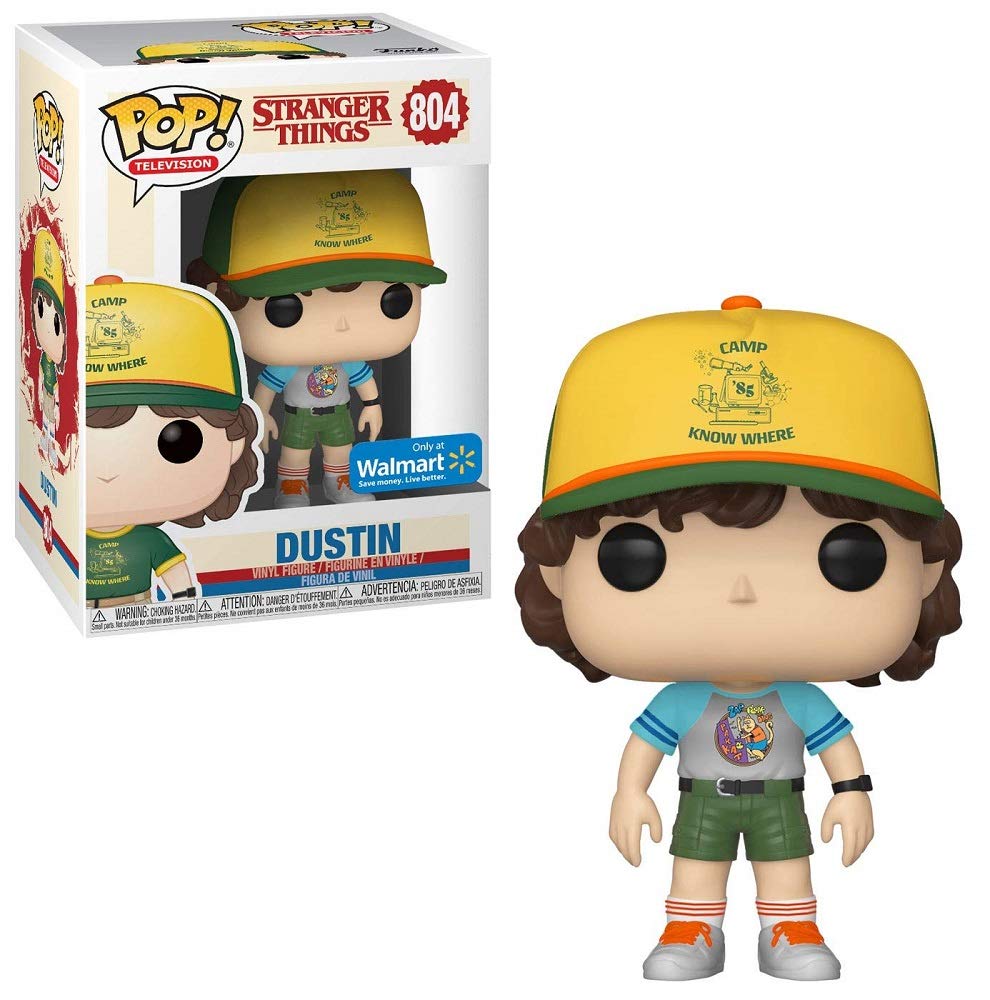 Funko POP! TV Dustin Vinyl Figure #804 - Exclusive Arcade Cat Tee, Gray, FK39233
