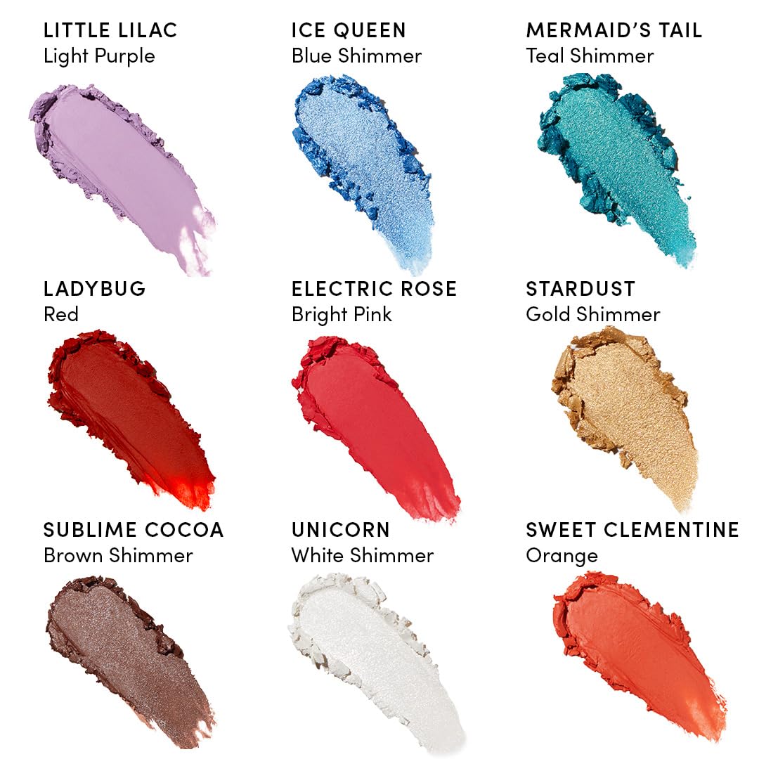 Evereden Kids Fantasy Face Crayon Trio: Non Toxic Kids Makeup & Multi-Purpose Face, Eye, & Lip Crayon - Creamy Clean Makeup for