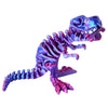 FunisFun 3D Printed Dragon with Articulated Bones for mature-themed 3D Printed Dinosaur Fidget Toys Decor for Stress Relief (Blue-Purple 1P)