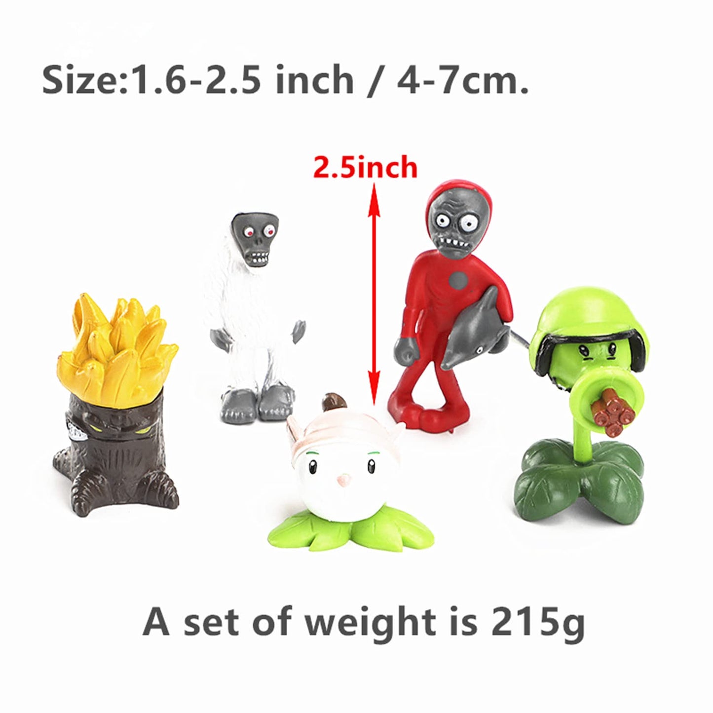 Jhesao 10Pcs Plants Pvz Toys Set Action Figures Zombies Pvz Pvc Toy New, Great Gifts For Kids And Fans, Birthday And Party