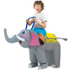 Anroog Inflatable Costume Kids Elephant Costume Halloween Blow Up Ride On Elephant Costumes Animals Suit For Boys Girls Funny Cosplay Party