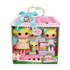 Lalaloopsy Doll Set - Candle & Wishes Slice O' Cake - Large & Little Dolls With Yellow Hair & Hat - With Pet Pug & Cupcake Pig -