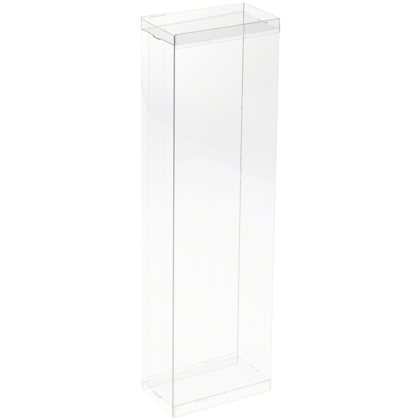 Dollsafe Clear Folding Display Box For 11-12.5 Inch Dolls And Action Figures, 4'' W X 2.25'' D X 13'' H, Pack Of 3