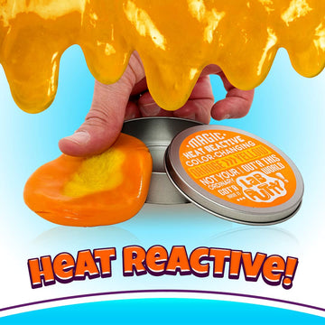 Ja-Ru Lab Color Changing Putty (12 Units Assorted) Heat Sensitive Sensory For Kids. Non Sticky Slime Party Favors. Stress Relief