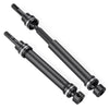 Que-T 2Pcs Hard Steel Drive Shafts Cvd Universal Front And Rear For 1/16 Trx E-Revo Summit Rc Upgrade Parts