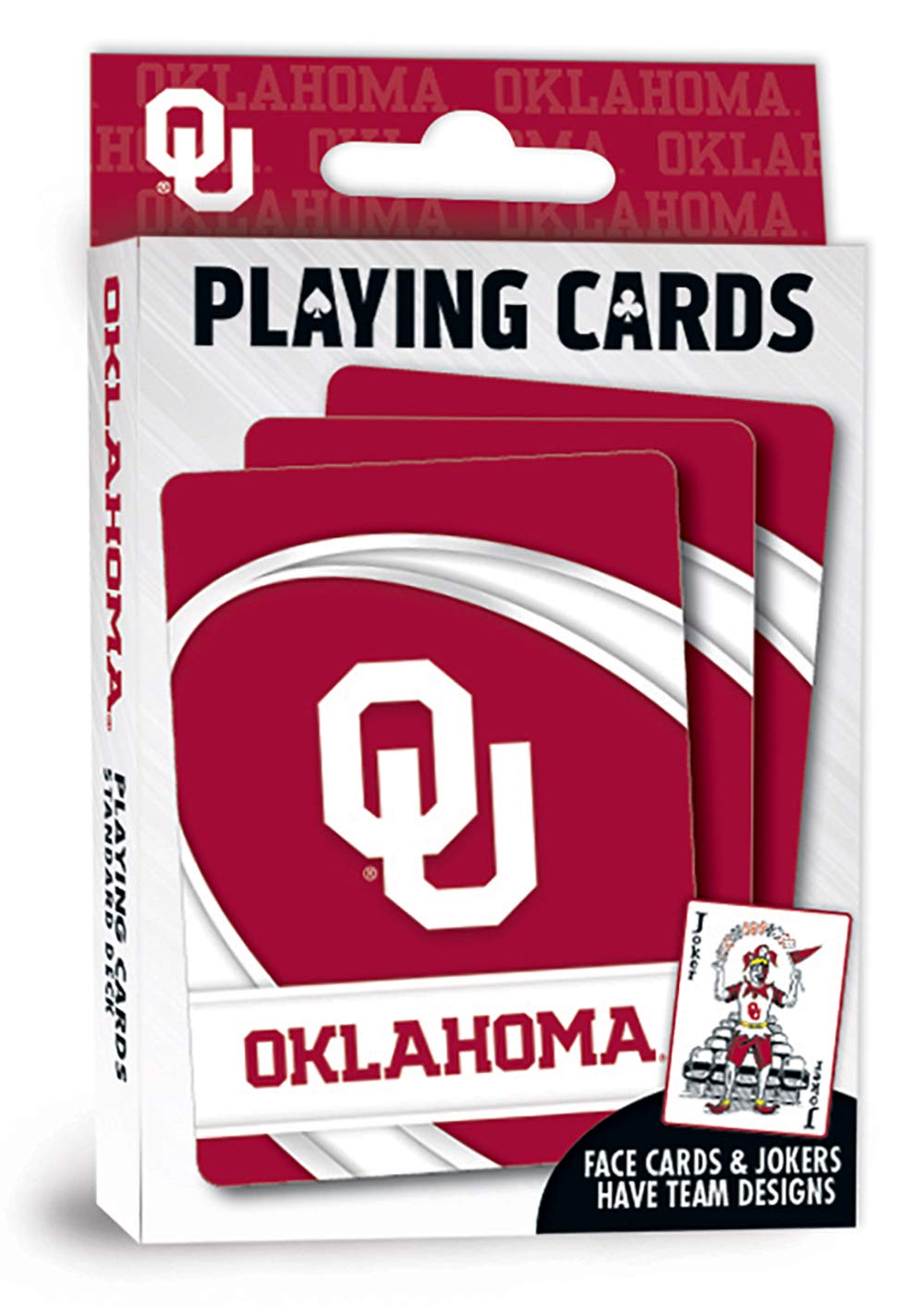 Masterpieces Ncaa Oklahoma Sooners, Playing Cards, Red, 4' X 0.75' X 2.625'