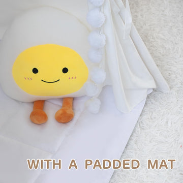 Wirhao Teepee Tent For Kids With Padded Mat Cotton Canvas Kids Teepee With Pompom For Toddlers Indoor Play Tent For Girls Boys W