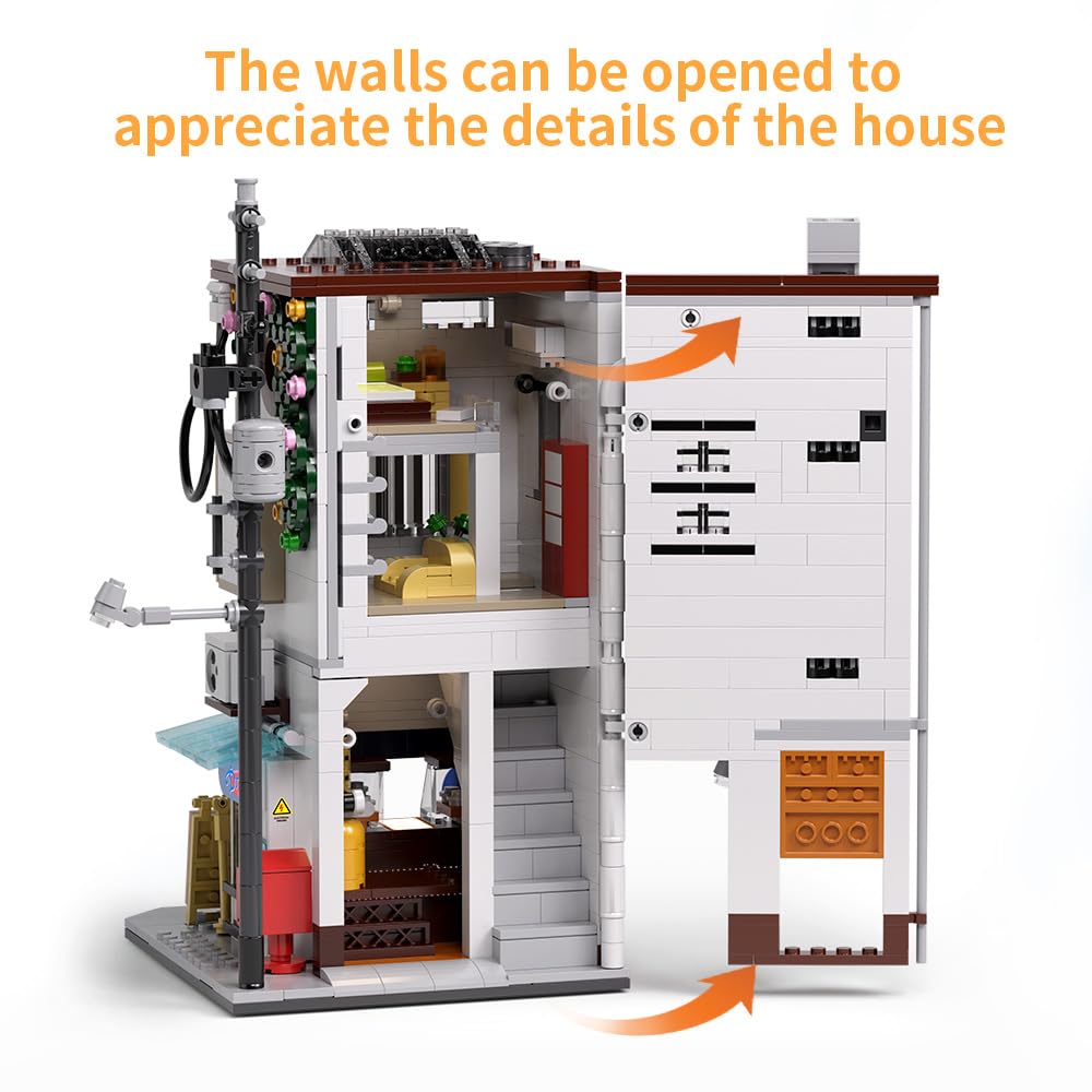 Ravayo Japanese Street View Baozi Shop Building Blocks Toy - 1155Pcs Mini Brick Simulation Architecture Construction Toy