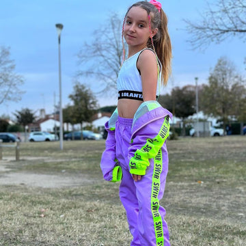 Lolanta Cute Sports Outfits Girls Street Dance Clothing Set, Hip Hop Modern Jazz Team Performance Costume, Girls Dance Wear Sets