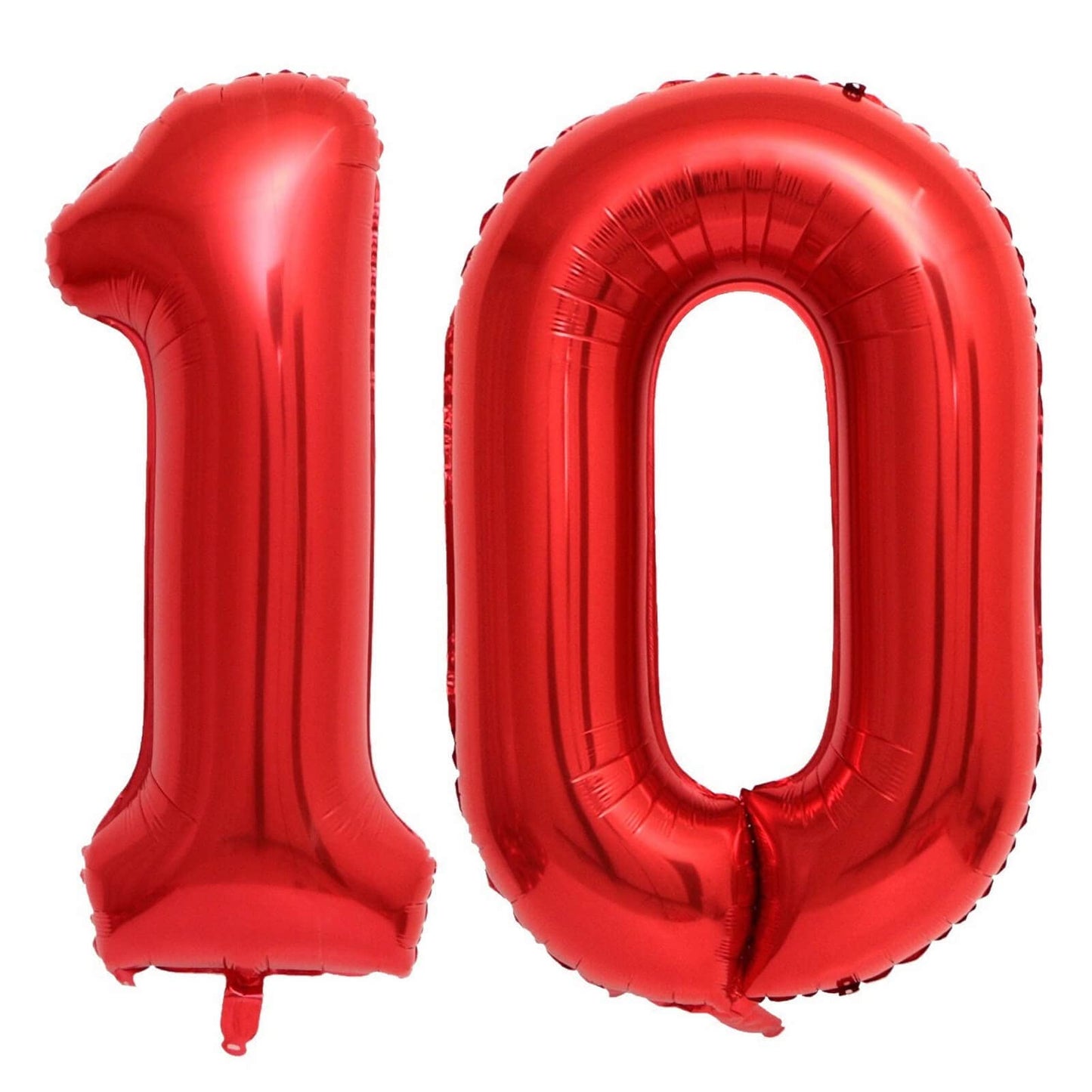 40 Inch Red 10 Number Balloons Giant 10 Balloons Red Birthday 10 Balloons 10Th Birthday Anniversary Events Party Decorations Sup