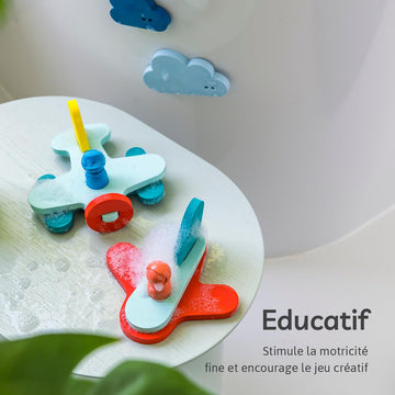 Quut | Puzzle Friends | Up In The Air | Award Winning Children'S Bath Toy & Game