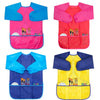 Bahaby Kids Art Smocks 4 Pack Painting Apron Waterproof Artist Smock With Long Sleeve And 3 Pockets For Age 3-8 Years