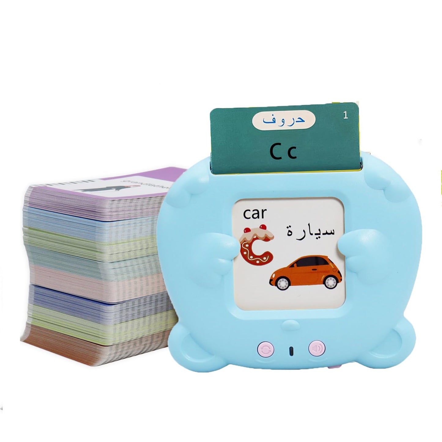 Mayaphilos Arabic And English Speaking Flash Cards With 510 Sight Words, Learn Arabic For Kids, Audible Pocket Speech Early Educ
