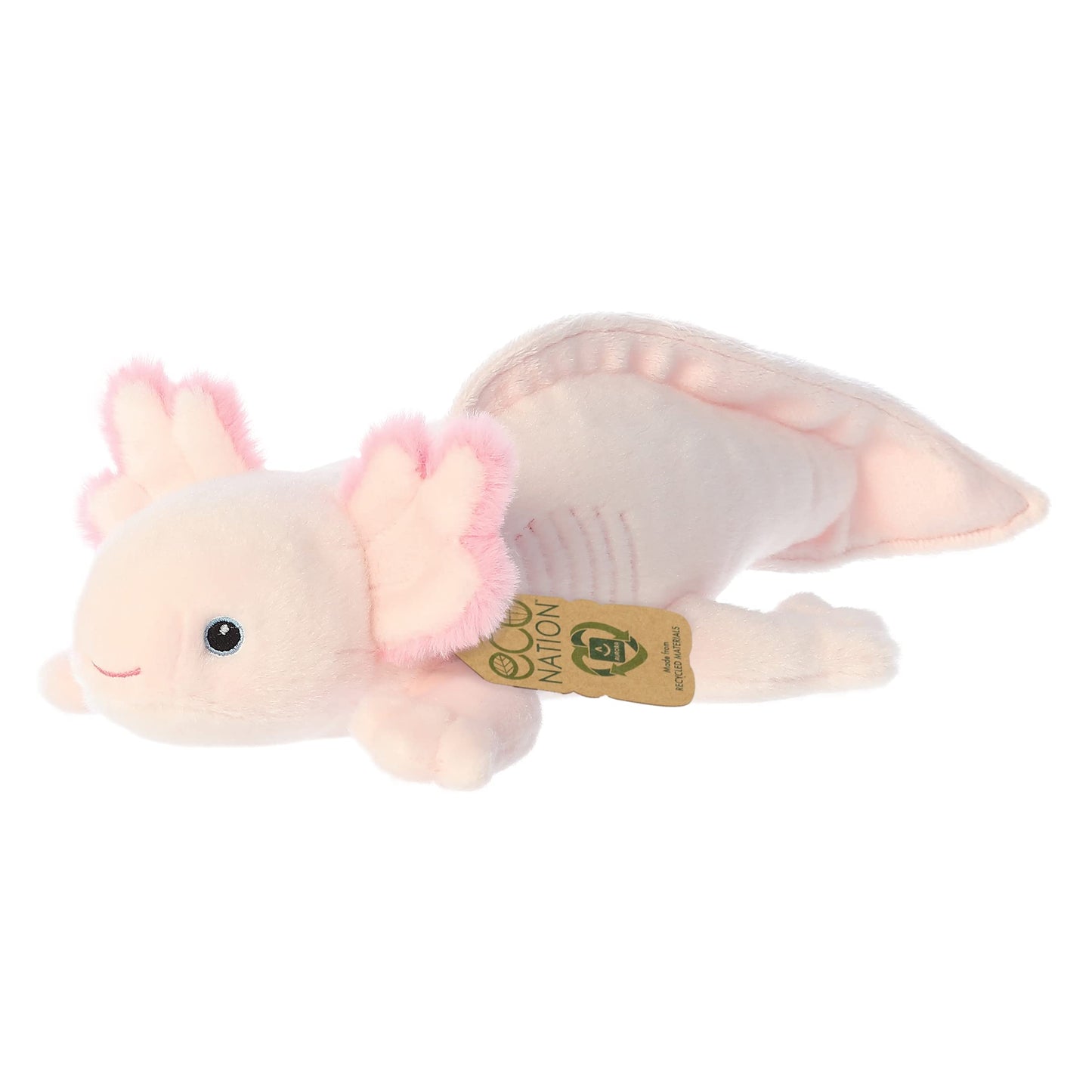 Aurora® Eco-Friendly Eco Nation™ Axolotl Stuffed Animal - Environmental Consciousness - Recycled Materials - Pink 14.5 Inches